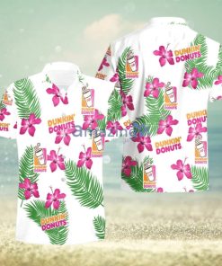 Dunkin Donuts Hibiscus Flower Pattern Hawaiian Shirt And Short For Men And  Women - Limotees