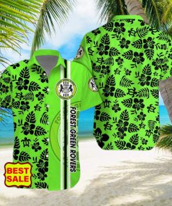 EFL Fans Forest Green Rovers Logo Hibiscus Pattern Hawaiian Shirt