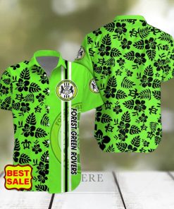 EFL Fans Forest Green Rovers Logo Hibiscus Pattern Hawaiian Shirt