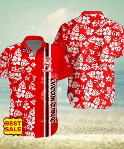 EFL Fans Lincoln City FC Logo Hibiscus Pattern Hawaiian Shirt And Short Set