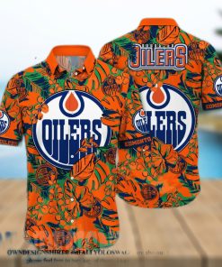 Edmonton Oilers NHL Floral Unisex All Over Printed Hawaiian Shirt