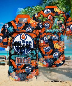 Edmonton Oilers NHL Floral Unisex Full Printing Hawaiian Shirt