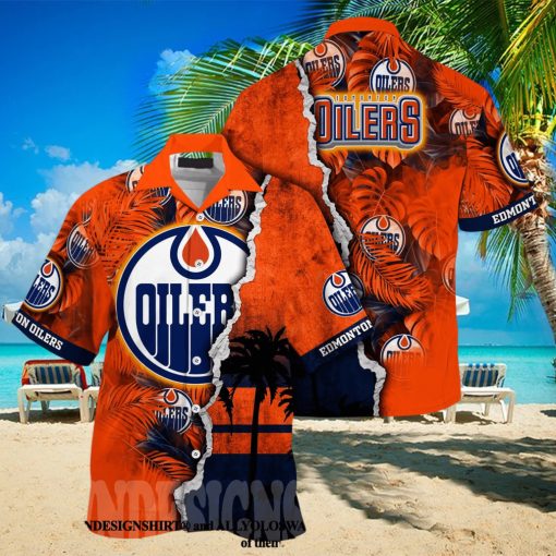 Edmonton Oilers NHL Flower Classic Hawaiian Shirt