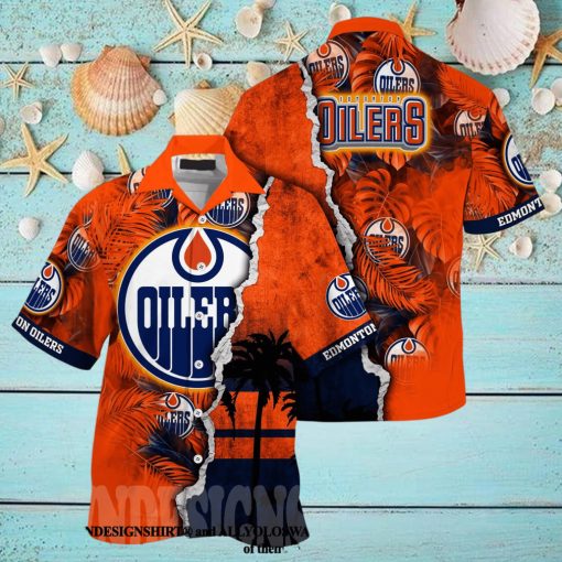 Edmonton Oilers NHL Flower Classic Hawaiian Shirt