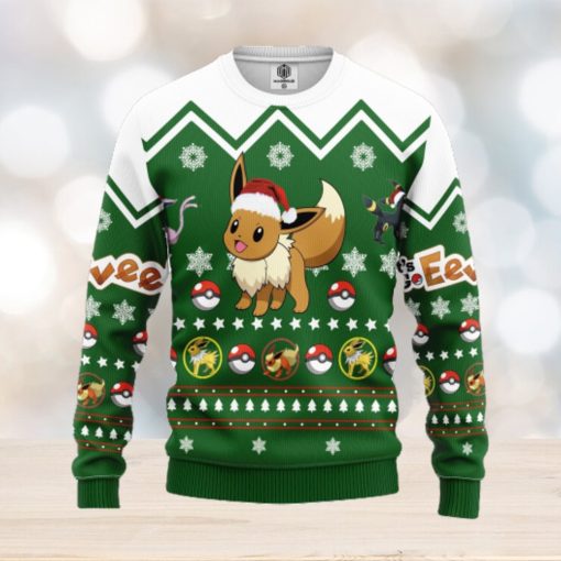 Eevee Pokemon Ugly Christmas Sweater For Men Women