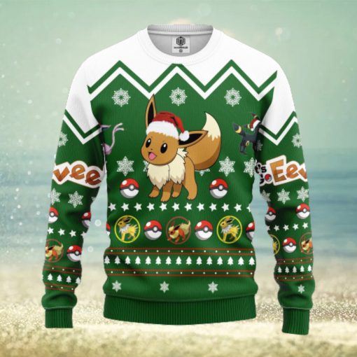 Eevee Pokemon Ugly Christmas Sweater For Men Women