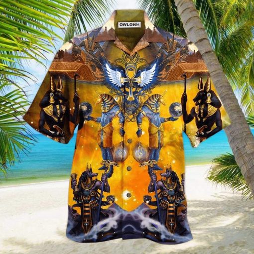 Egypt Gold With Vintange Limited Edition Hawaiian Shirt