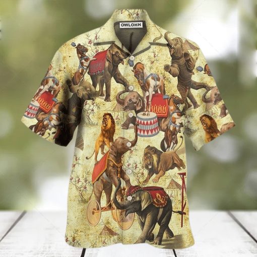 Elephant Circus Show Hawaiian Shirt