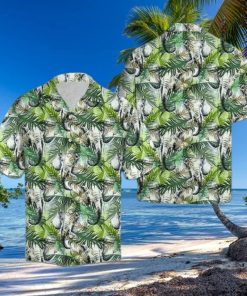 Elephant Tropical Palm Leaves Hawaiian Shirts