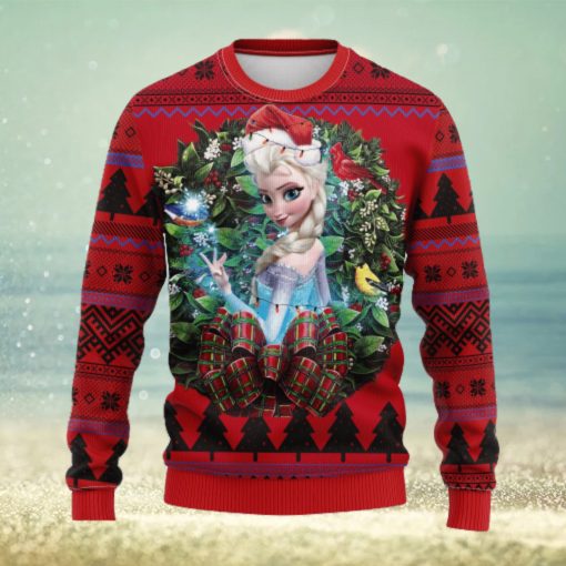 Elsa Frozen Party New Noel Mc Thanksgiving Ugly Christmas Sweater For Men Women