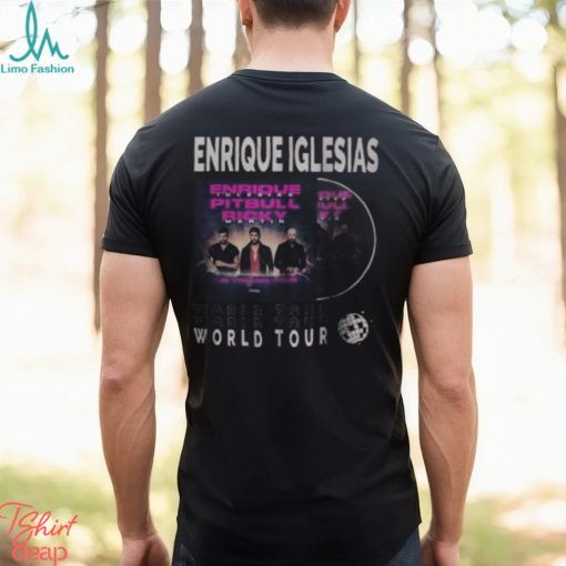 Enrique Iglesias World Tour 2023 Merch, Vintage Album The Trilogy Tour 2023 Tickets Tee, Enrique Iglesias Pitbull Ricky Martin T Shirt