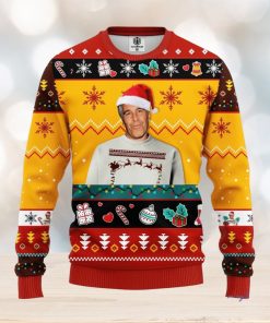 Epstein Ugly Christmas Sweater Red Yellow 1 Amazing Gift Men And Women Christmas Gift