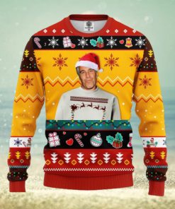 Epstein Ugly Christmas Sweater Red Yellow Ideas For Men Women