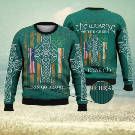 Erin Go Bragh 3D Ugly Sweater Christmas Gift Sweater, Irish Gift 3D Ugly Sweater Christmas Gift Sweater