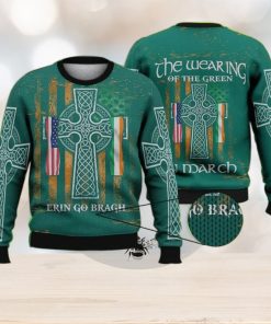 Erin Go Bragh 3D Ugly Sweater Christmas Gift Sweater, Irish Gift 3D Ugly Sweater Christmas Gift Sweater