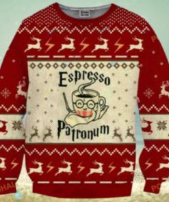 Espresso Patronum Coffee Lover Ugly Christmas Wool Harry Potter Sweater