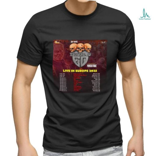 Evildead Live In Europe Tour 2023 Shirt