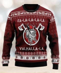 Fa la la la Valhalla la Viking Ugly Christmas Sweater Thankgiving Gift Men Women