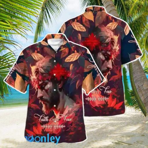 Faith Over Fear Jesus Hawaiian Shirt