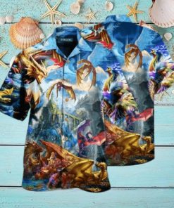 Fantasy Dragon World Aloha Hawaiian Shirts