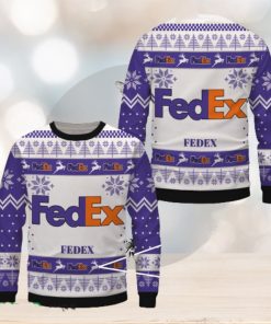 Fedex White Merry Ugly Christmas Sweater Gift For Men Women