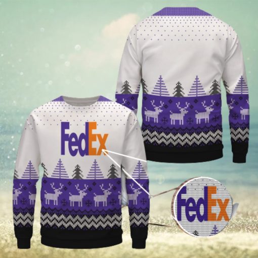 Fedex Wool Merry Christmas Ugly Sweater