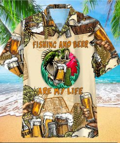 Fishing And Beer Is My Life Unisex Hawaiian Shirts