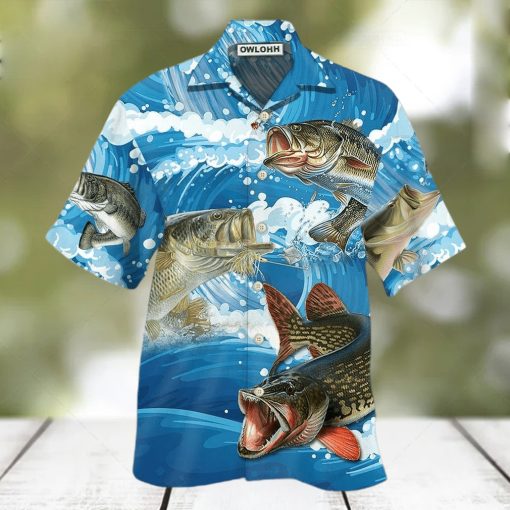 Fishing Blue Wave Limited Edition Hawaiian Shirt