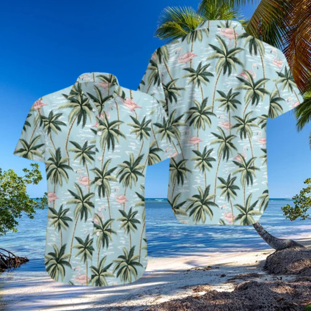 Flamingo And Palm Tree Hawaiian Shirt Hawaiian Shirt For Men