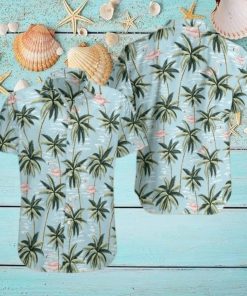 Flamingo And Palm Tree Hawaiian Shirt