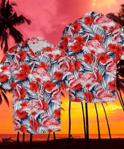 Flamingo Hibiscus Flower Hawaiian Shirt