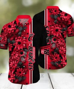 Floral Aloha NCAA Cincinnati Bearcats Hawaiian Shirt Summer Best Gift For Gamers