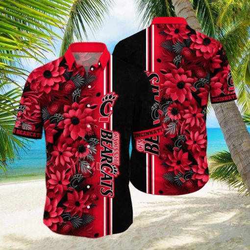 Floral Aloha NCAA Cincinnati Bearcats Hawaiian Shirt Summer Best Gift For Gamers