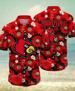 Floral Aloha NCAA Louisville Cardinals Hawaiian Shirt For Summer Lovers