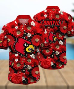 Floral Aloha NCAA Louisville Cardinals Hawaiian Shirt For Summer Lovers