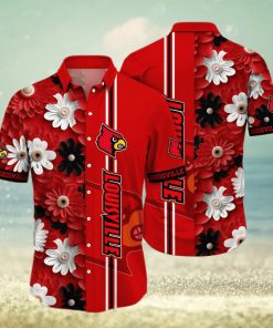 Floral Aloha NCAA Louisville Cardinals Hawaiian Shirt Summer Gift For Friend