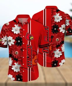 Floral Aloha NCAA Louisville Cardinals Hawaiian Shirt Summer Gift For Friend