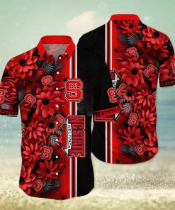 Floral Aloha NCAA NC State Wolfpack Hawaiian Shirt Gift For Beach Vacation