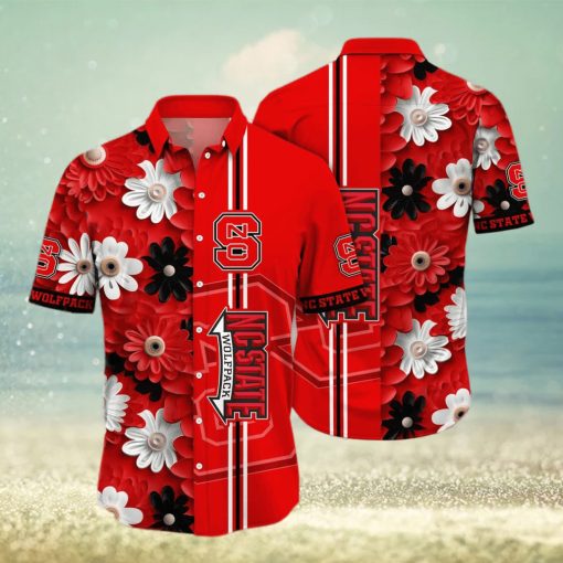 Floral Aloha NCAA NC State Wolfpack Hawaiian Shirt Practical Beach Gift