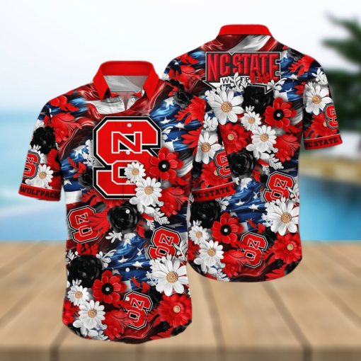 Floral Aloha NCAA NC State Wolfpack Hawaiian Shirt