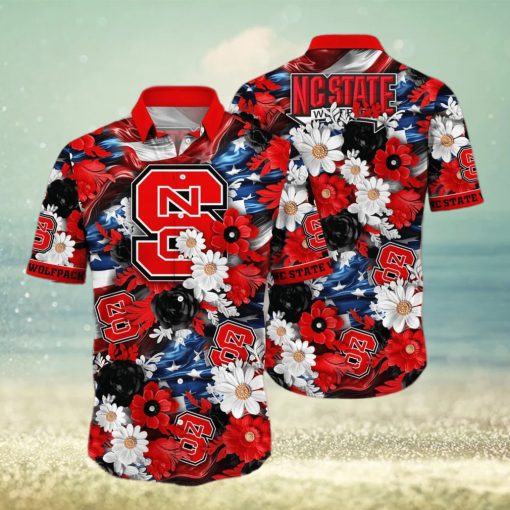 Floral Aloha NCAA NC State Wolfpack Hawaiian Shirt