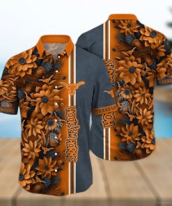 Floral Aloha NCAA Texas Longhorns Hawaiian Shirt Beach Gift For Friend hawaiian shirt