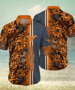 Floral Aloha NCAA Texas Longhorns Hawaiian Shirt Beach Gift For Friend hawaiian shirt