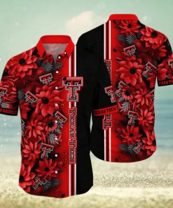 Floral Aloha NCAA Texas Tech Red Raiders Hawaiian Shirt Beach Gift For Friend