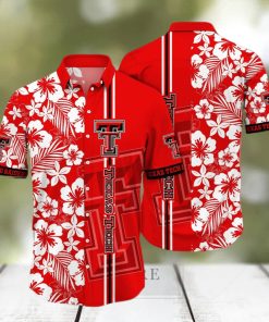 Floral Aloha NCAA Texas Tech Red Raiders Hawaiian Shirt Summer Beach Gift