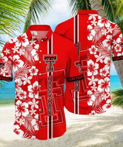 Floral Aloha NCAA Texas Tech Red Raiders Hawaiian Shirt Summer Beach Gift