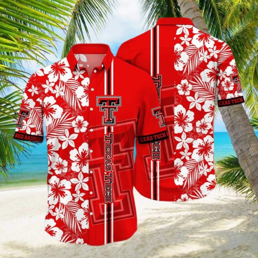 Floral Aloha NCAA Texas Tech Red Raiders Hawaiian Shirt Summer Beach Gift