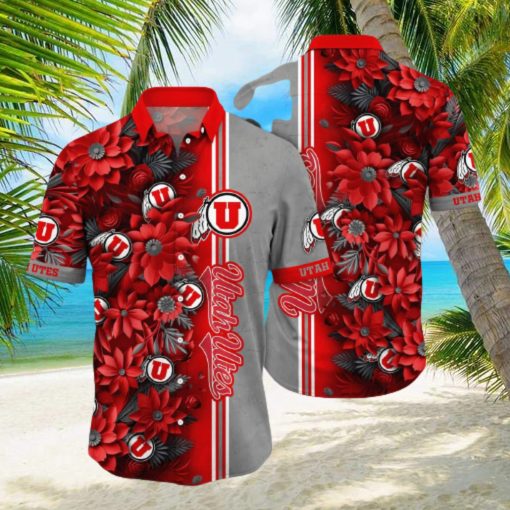 Floral Aloha NCAA Utah Utes Hawaiian Shirt