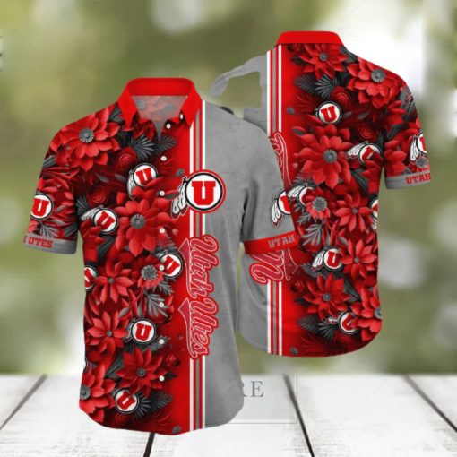 Floral Aloha NCAA Utah Utes Hawaiian Shirt