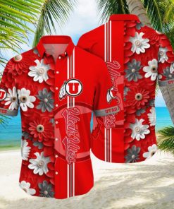 Floral Aloha NCAA Utah Utes Hawaiian Shirts